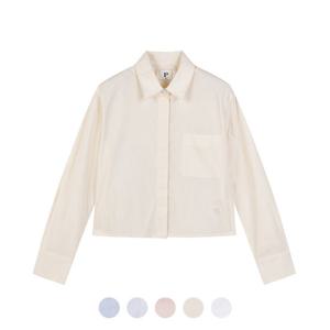 [폴햄][폴햄] 여성 포플린 크롭 셔츠_PHE2WC2022