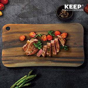 [KEEP]KEEP 캠핑 통원목 직사각 월넛 도마 플레이팅 양면 나무