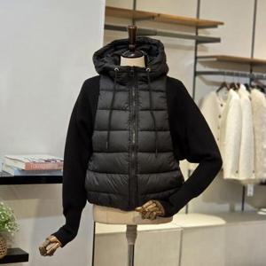 [반에이크]VB5ZPDM315Z_니트 배색 패딩 점퍼