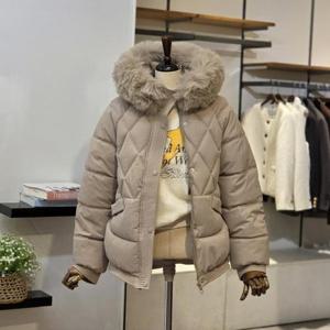 [반에이크]VB5ZPDM308D_다이아 후드퍼 패딩 점퍼