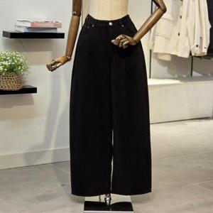 [반에이크]VB5ZDLM309B_슬레이 와이드 기모 면팬츠