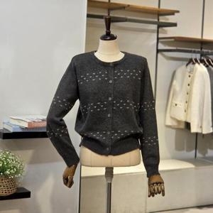 [반에이크]VB5YKCM321Z_도트단가라 니트 가디건