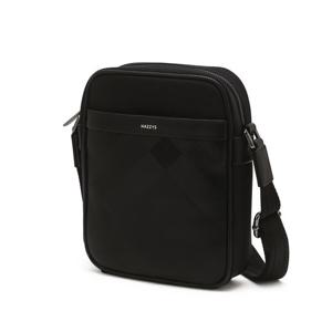 [헤지스]헤지스 블랙 체크 나일론 미니크로스백 WUBA4F173BK