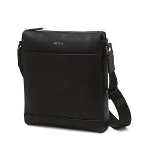 [헤지스]헤지스 블랙 소가죽 크로스백 WUBA4F837BK