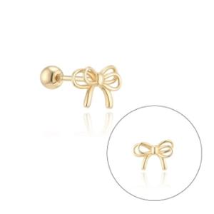 [로이드] 더블 미니 리본 14K 피어싱 LPFP3032G