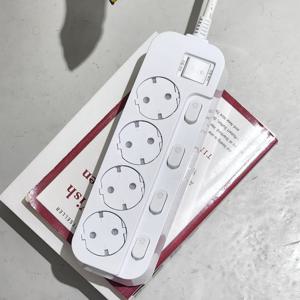 시소탭 국산 먼지 차단 특허 안전 개별 멀티탭 4구 0.7m 짧은선