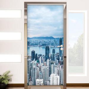 아트박스/꾸밈 cj488-바다를둘러싼아파트_현관문시트지