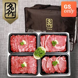 [리얼명작] 경주천년한우 1+등급 구이용 명품세트 11호 (등심500g+안심500g+업진살500g+치마살500g-총2kg/냉장)