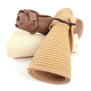 돌돌이 썬캡 밀짚모자 여성 여름모자 비치모자 왕골 밀집모자