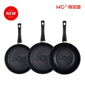 해피콜 NEW 컴포트 다이아몬드 후라이팬 3종세트 (24팬+28팬+28웍)