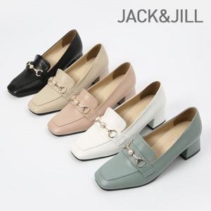 [잭앤질]잭앤질 5cm 진주체인 통굽 펌프스(JA0112)