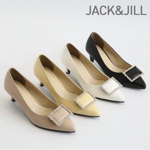 [잭앤질]잭앤질 사각 보석장식 미들 펌프스(JA1101)