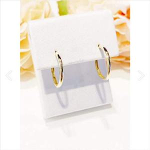 미니골드 14k 16mm 베이직 원터치 귀걸이 ECPM4021