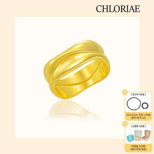 [방송에서만] 클로리에 실버925 웨이브 쌍지 + 925 Silver 천연 스피넬 팔찌 + 반지 SET