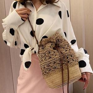 [슈썸][슈썸] 2컬러 버킷백 라탄 복조리백 LKB-162S (8155204)