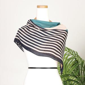 [샵앤]사선 미니 간절기 고급 사각 스카프 DRN-WSC-0367-네이비