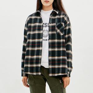 [잠뱅이] 여성) 기모체크셔츠 (오버)_AL4WWH856-NA