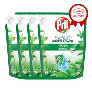 [헨켈]헨켈 프릴 주방세제 그린파워 1L x 4