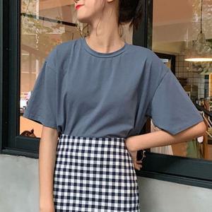 여자 데일리 무지티 오버핏 8컬러 DS-LKT811