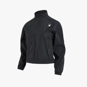 [스파이더] 여성 러닝 패브릭블럭킹 윈드브레이커 SPIPCNJK281WBLK