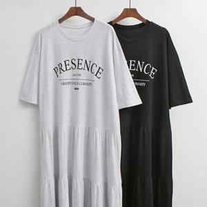 빅사이즈미시옷 306O395S 캉캉 여성큰옷 플레어 프릴 빅사이즈