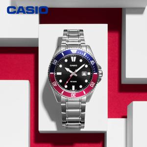 카시오 다이버 흑새치 펩시 MDV-107D-1A3 야광 남성 메탈시계