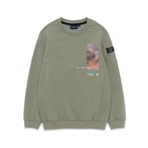 [내셔널지오그래픽 키즈] K221USW220 화성 컨셉 그래픽 맨투맨 GKHAKI