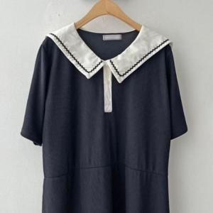 의류 원피스 웨이브 세라 빅사이즈 307O444S 스판