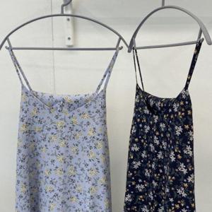 빅사이즈 플라워 끈나시 305O312S 원피스