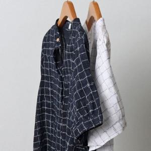 체크 셔츠 빅사이즈 패턴 여성큰옷 305J207S 빅사이즈