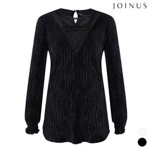 벨벳 주름 시스루 티셔츠_JAAW0-SKL080