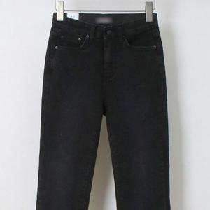 빅사이즈미시옷 컷팅 일자 블랙 데님 의류 306P499S 빅사이즈