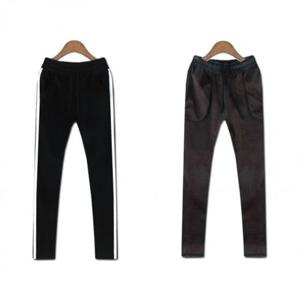 융털기모 포켓 요가복 세미 융털 옆 191039 굵은줄 트