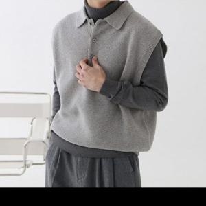 니트조끼 심플 레이어드 조끼 DO2435