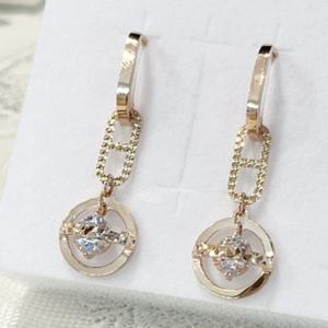 미니골드 18k 샤일러 원터치 귀걸이 EC9M4006