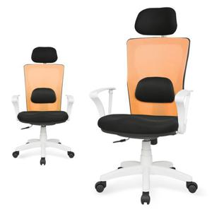 체어포커스 쿨메쉬 WCB600 요추헤더형 화이트 컴퓨터 책상 의자