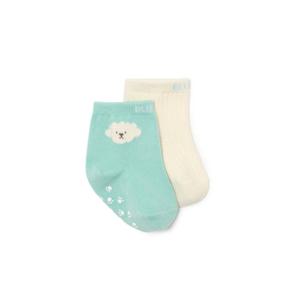(HP)블루독베이비[24FW뱀띠해 신생아 출산선물 신생아양말] MN)구름강아지골지세트양말 (44A70-011-04)
