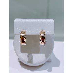 미니골드 14K 엣지 컷팅 링귀걸이 EETM4564