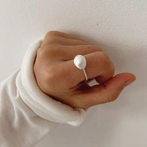 국산 silver 고퀄 92.5은 무광스지 물방울 은반지