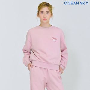 [오션스카이]여아 원 포인트 맨투맨 티셔츠-DEJG5153B0P