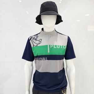 [디즈니골프]남성  반집업 반팔티(DO2MTS032-NY)