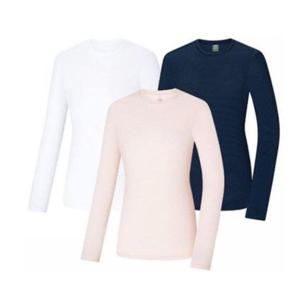 [콜핑]LD18 여자 봄 시원한 하이쿨 긴팔라운드티 KVT4362W