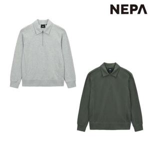 [네파]7K55460 남성 가을 간절기 등산 캠핑 에센셜 긴팔 맨투맨 하프 집업 티셔츠