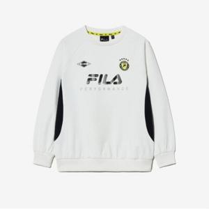 [휠라키즈] PF 배색 기모 맨투맨 (FK2POG4302M_OWH)