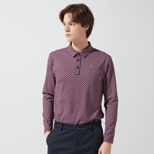 [먼싱웨어]남성 M 패턴 기모 티셔츠 와인(MP421MTLO1)