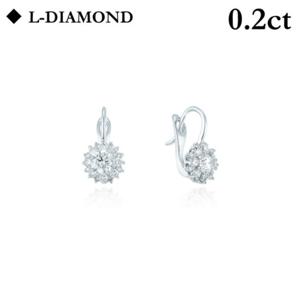 로이드 14K 다이아몬드세팅 헤일로 4부 귀걸이 LED23001D
