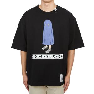 메종미하라야스히로 남성 반팔티셔츠 A12TS683 BLACK