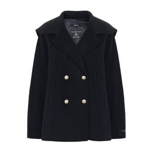 [에이비에프지]세일러 카라 포인트 오버핏 핸드메이드 캐시미어 하프 코트 APY4QJ05K