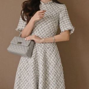 원피스 밑단술장식 치마 ST221009 정장 스커트 롱원피