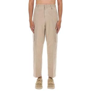 펜디 남성 베이지 개버딘 카고 팬츠 FB0886_AO6YF1LU2